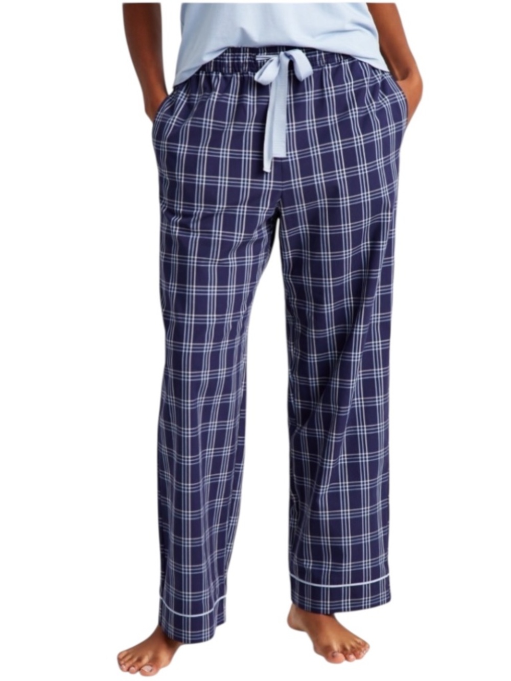 State of Day Plaid Pajama Pants Poplin Lounge Sleepwear - NWT